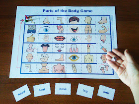 Parts of the body game