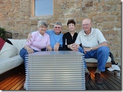 Florence Italy - view from the Inter Continental Hotel rooftop bar - Elaine, Edward, Judy and Nick