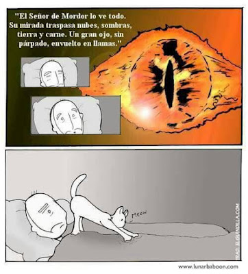 Meme de humor sobre Sauron