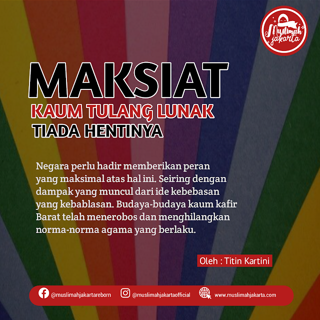 Maksiat Kaum Tulang Lunak Tiada Hentinya