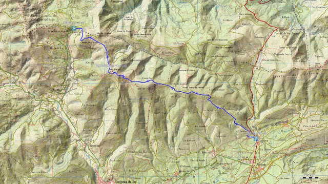Mapa Ruta Aguera Picon Blanco La Sia Senderismo