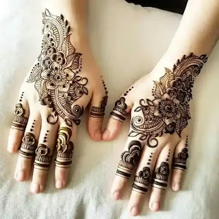 simple Khafif mehndi design