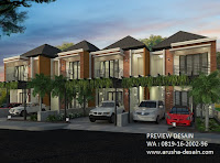 jasa gambar murah perumahan townhouse