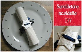 DIY servilletero navideño / Christmas napkin ring / anneau de serviette de table pour Noël