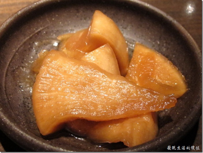 台北-三四味屋。【酒屋旬鮮套餐】醬菜。