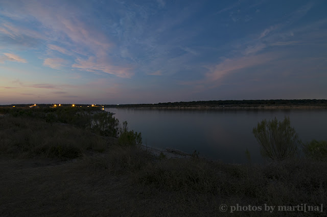 Click to see image of sunset at Lake Georgetown