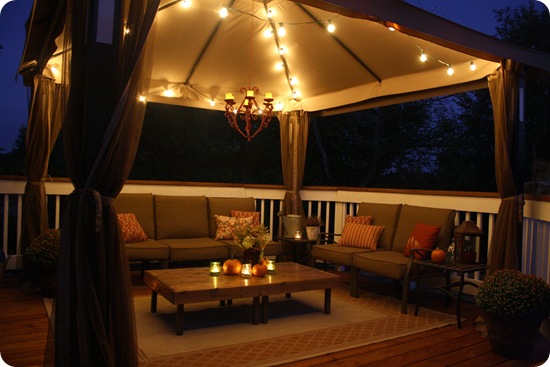 garden lights gazebo