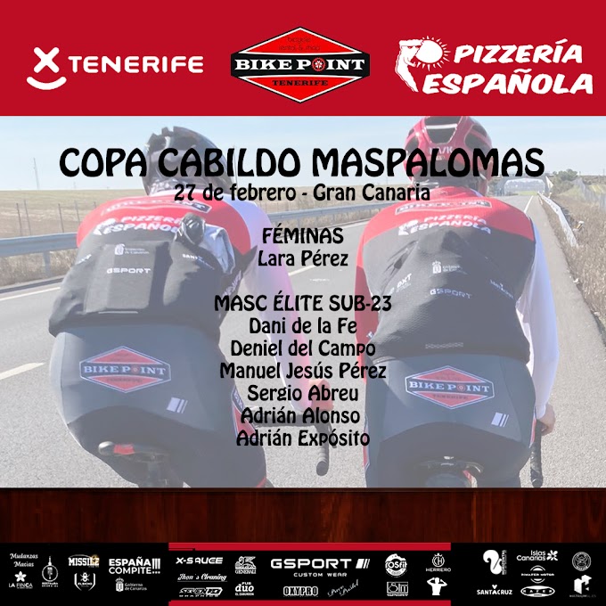 El Tenerife BikePoint Pizzería Española comenzará la temporada en la Copa Cabildo Gran Canaria de ciclismo