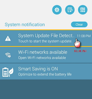 system notification