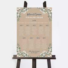 Table Plan Printing London