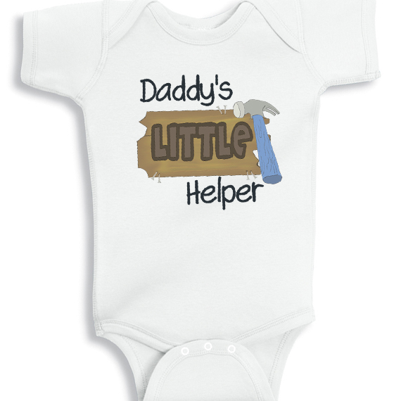 daddys little helper baby onesie