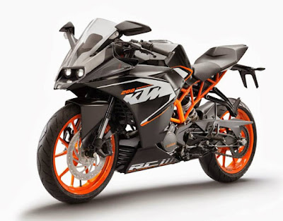  KTM RC 200 left side front view