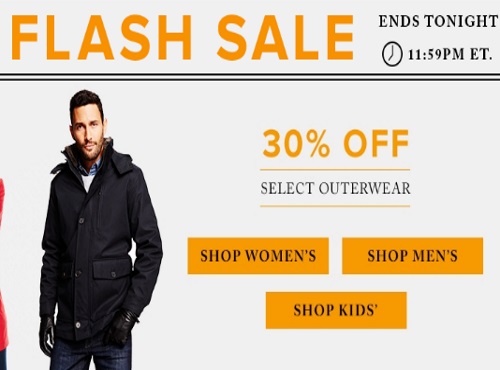 Hudson's Bay Flash Sale 30% Off Outerwear