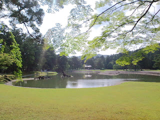 写真：毛越寺の庭園