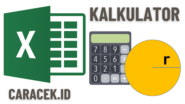 kalkulator excel bangun datar lingkaran