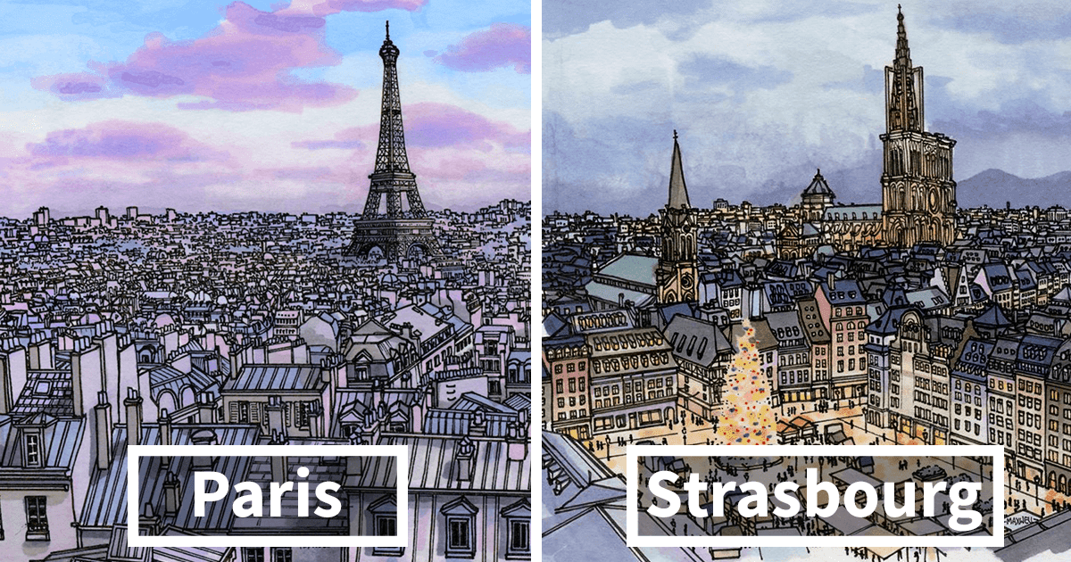 13 Artistic Illustrations Of Famous Places Around The World