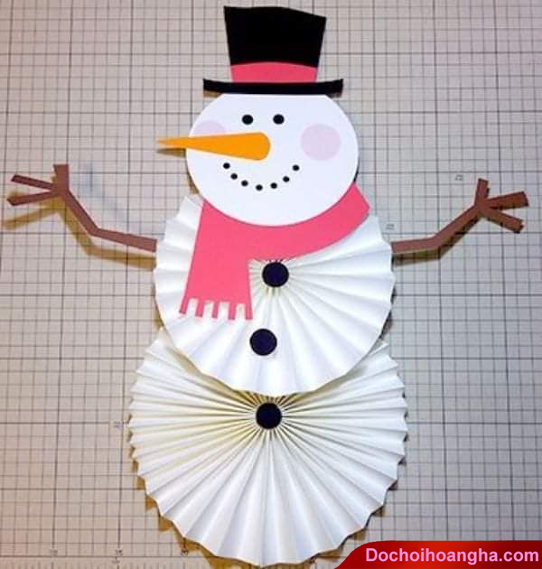 10 ý tưởng làm người tuyết bằng giấy đẹp nhất sáng tạo