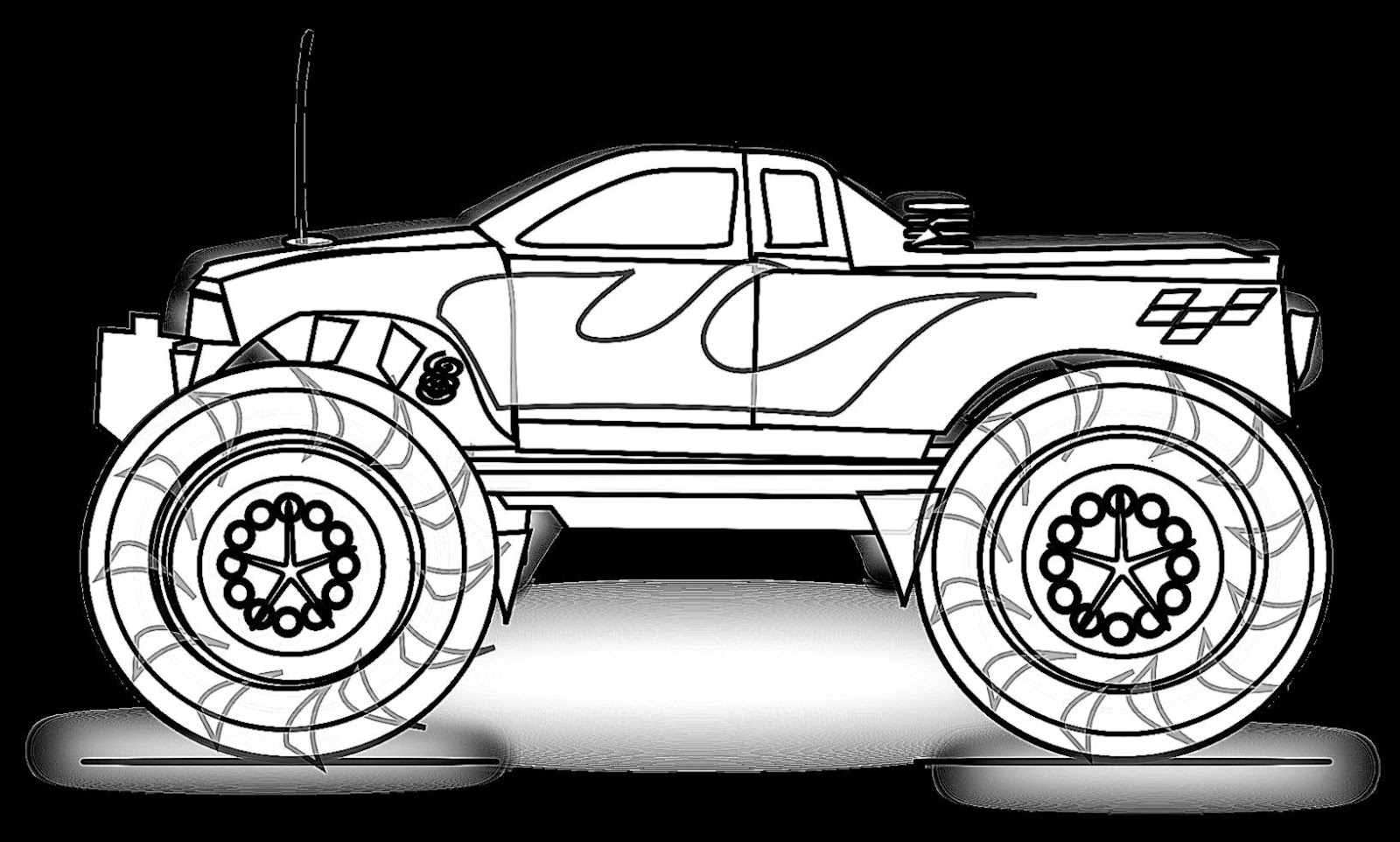 Download Monster Truck Coloring Pages For Boys - Free Coloring Pages