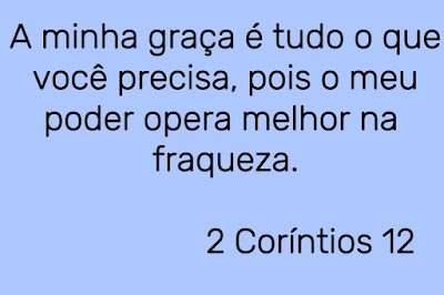A minha graça é tudo o que você precisa