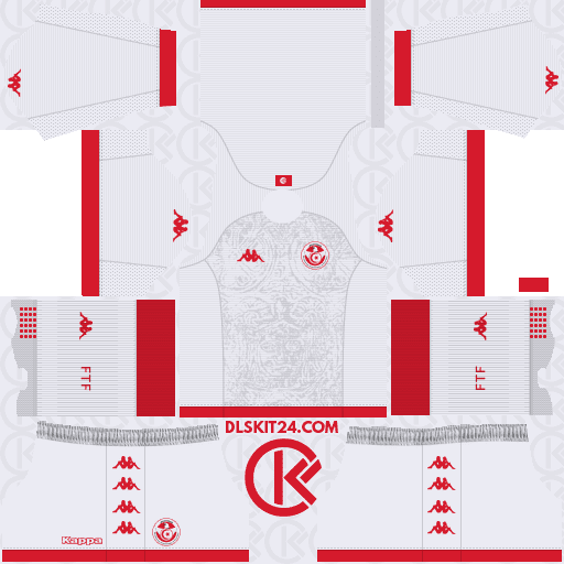 Tunisia Kits 2024-2025 Kappa - Dream League Soccer Kits 2024 (Away)