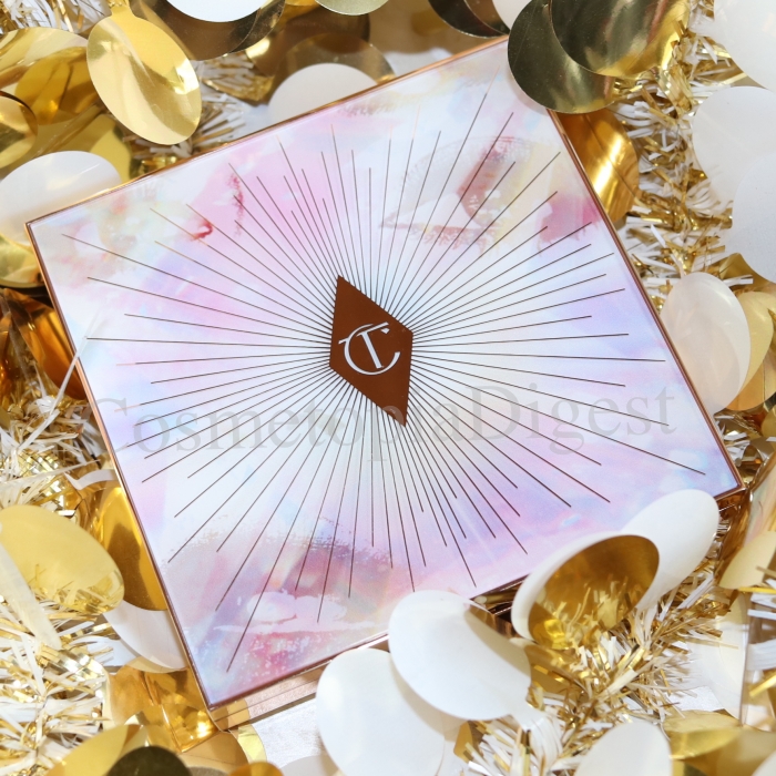 Charlotte Tilbury Glowgasm Face Palette On Textured Medium-Tan Skin