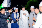 Ribuan Warga Ikuti Pawai Obor Ramadhan, Kang Macan: Terima Kasih Warga Karawang 