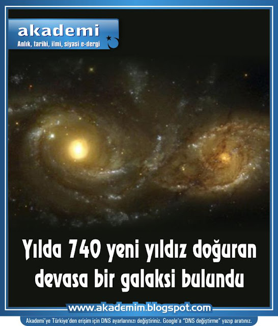 Yılda 740 yeni yıldız doğuran devasa bir galaksi bulundu