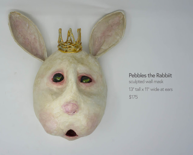 rabbit mask sculpture