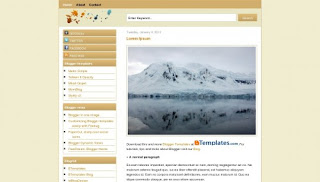 Simple Brown Blogger Template