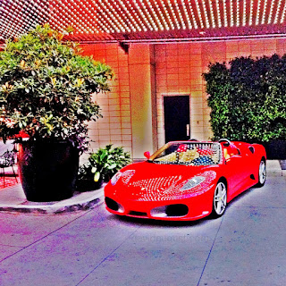 Red Ferrari at the w Hollywood