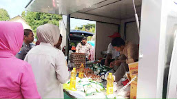 Harga Dibawah Pasaran, Hut Bhayangkara ke73 Polres Polman Gelar Pasar Murah 