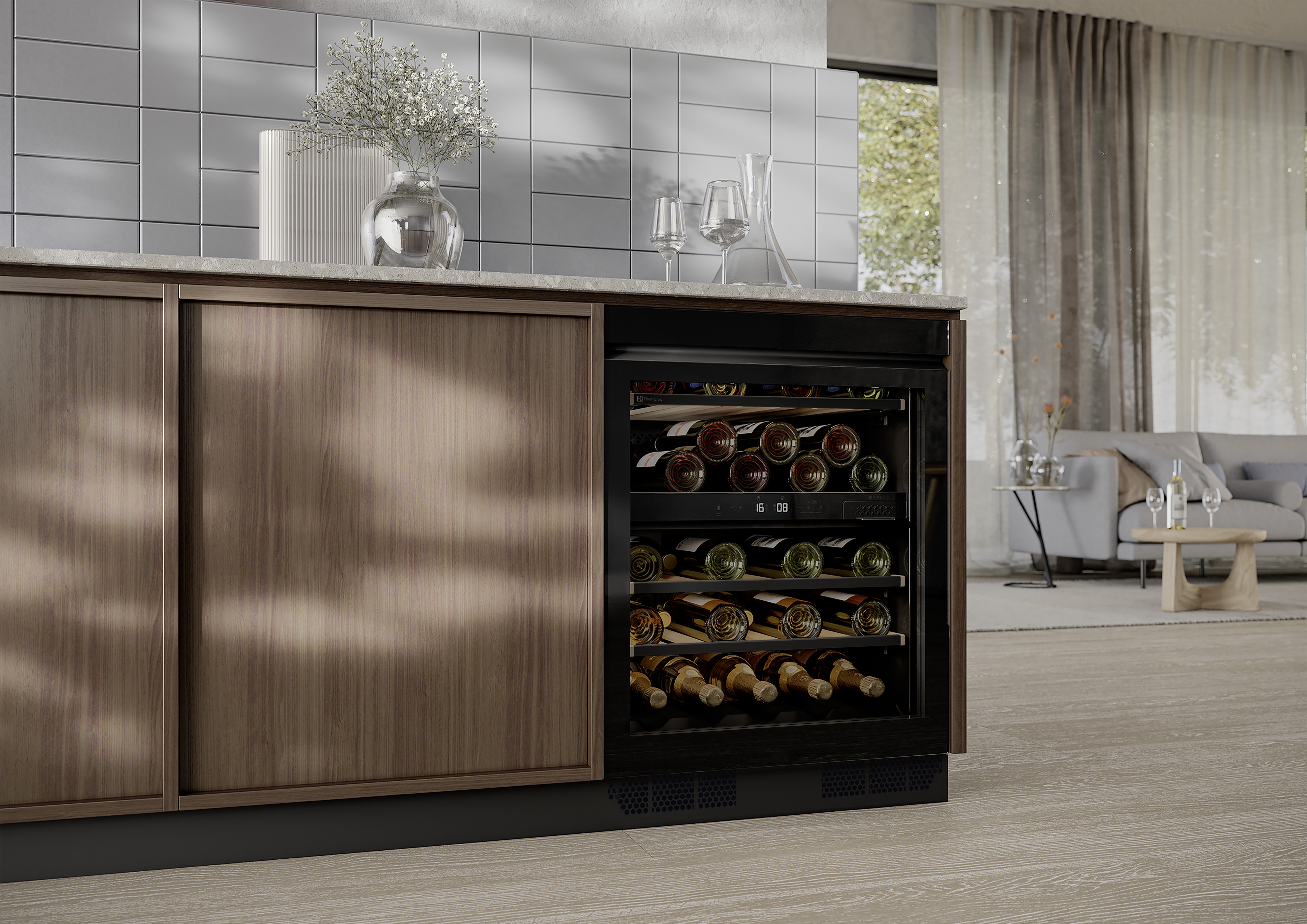 ProfiLine Weinschrank von Electrolux - elegant und modern mit idealen Servicetemperaturen