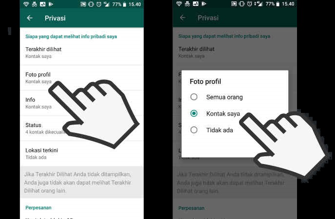 Cara Menyembunyikan Foto Profil WhatsApp dari Orang lain 