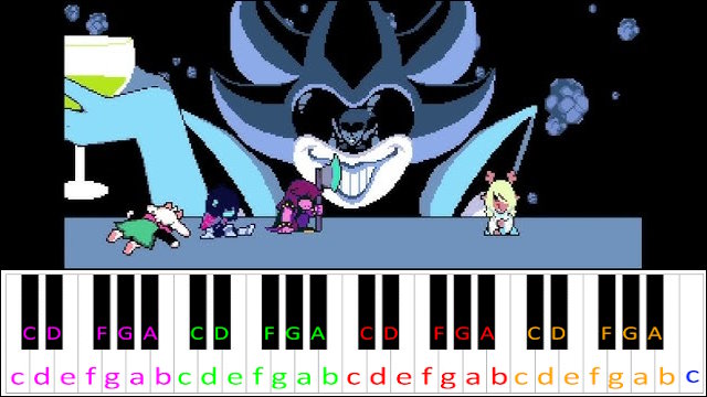 Powers Combined (Deltarune Chapter 2) Piano / Keyboard Easy Letter Notes for Beginners