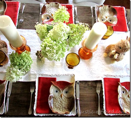 Summer and Fall Tablescape Idea