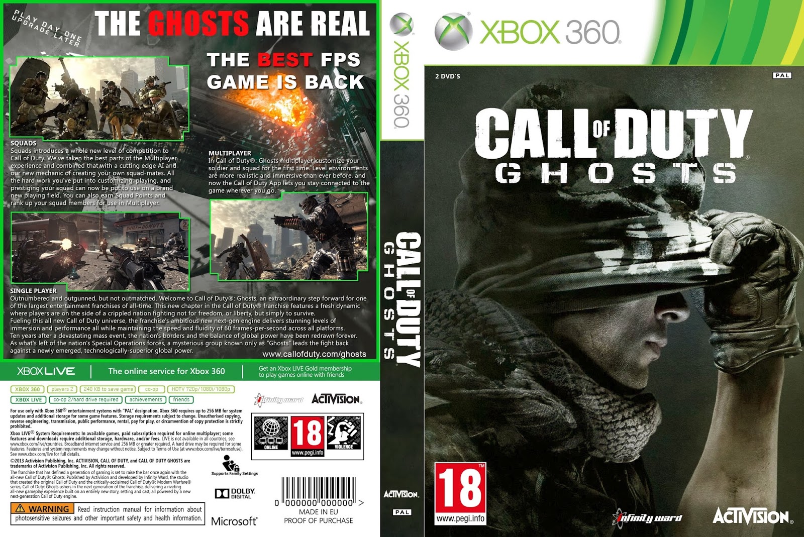 Call of Duty®: Ghosts - Xbox 360 - Ultra Capas