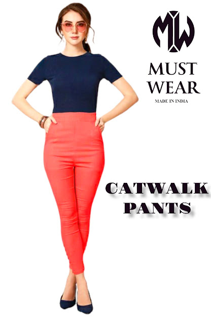 MUST WEAR CATWALK ANKLE FIT STRETCHABLE PANTS