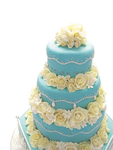 tiffany wedding cake ideas