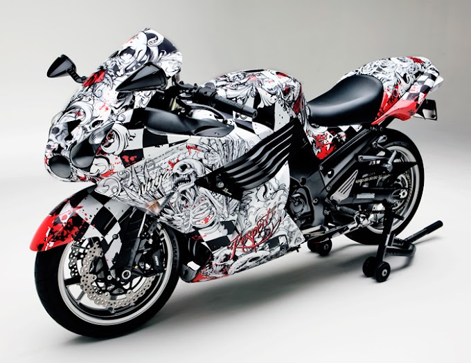 custom motorcycle wrap graphics