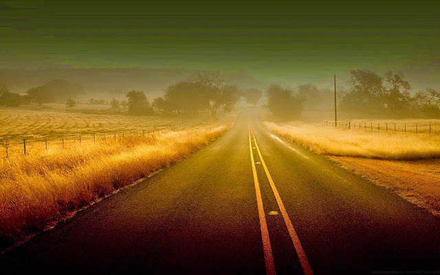 12224-Misty Road Beautiful Nature Landscape HD Wallpaperz