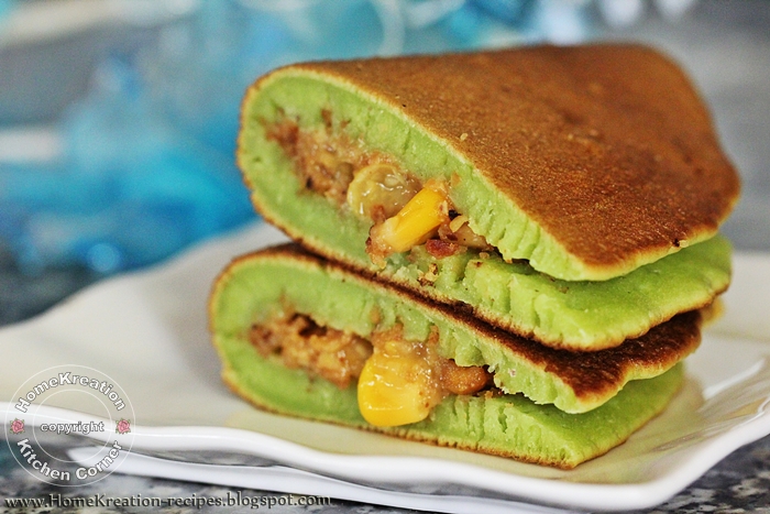 Apam Balik Pandan (Malay Peanut-Stuffed Pancake)  MOST 