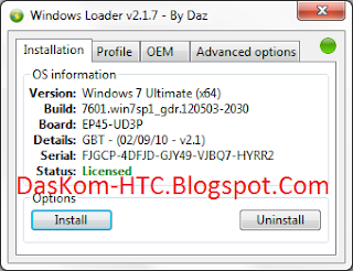 Windows Loader v2.1.7