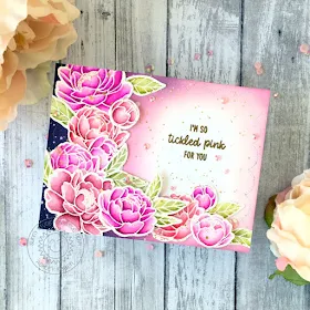 Sunny Studio Stamps: Pink Peonies Frilly Frame Dies Everyday Card by Ashley Ebben