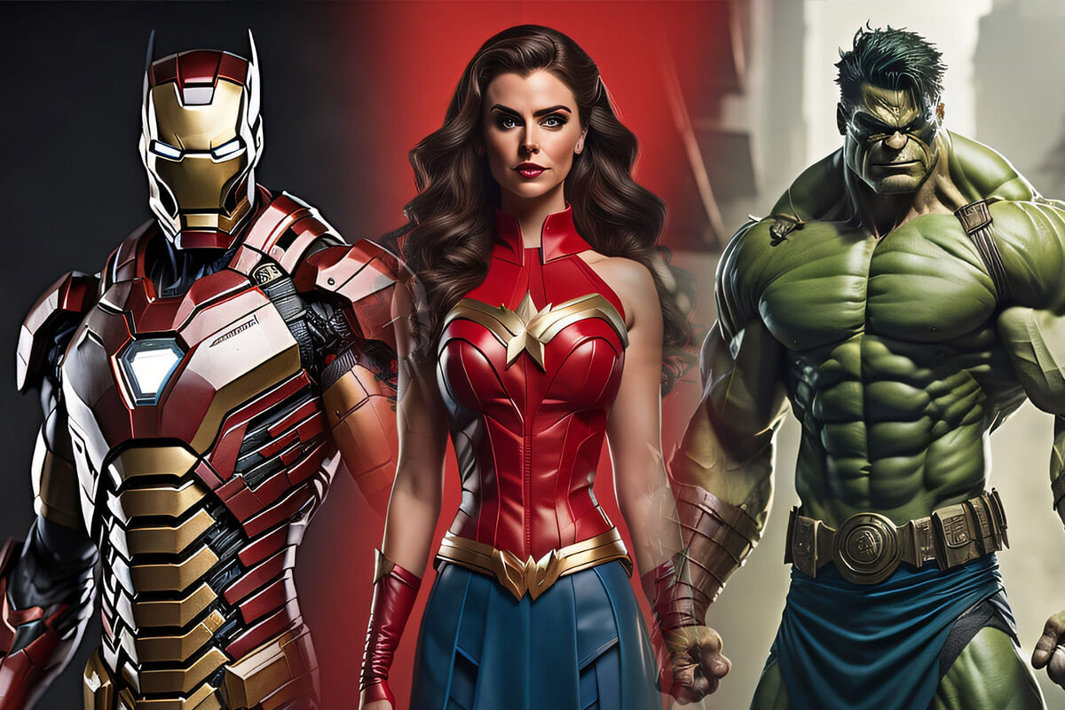 Heróis fundidos: quando a Inteligência Artificial cria combinações épicas entre heróis da Marvel e da DC