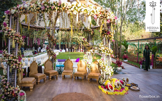 Beautiful seating arrangement in a wedding