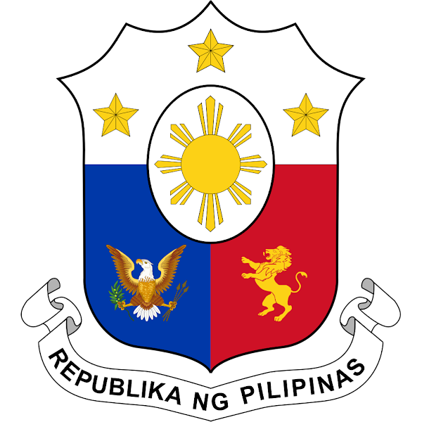 Logo Gambar Lambang Simbol Negara Filipina PNG JPG ukuran 600 px