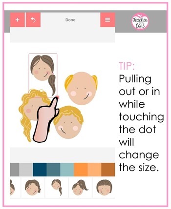 How to make a family portrait using the Rhonna Designs App