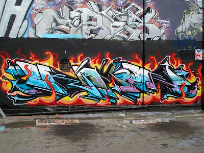 art graffiti alphabets street full of fire