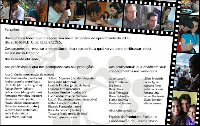 PRODUTORA ESCOLA : Janeiro 2010