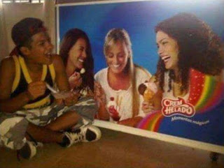 BOY LAUGHING WITH GIRLS IN PICTURE